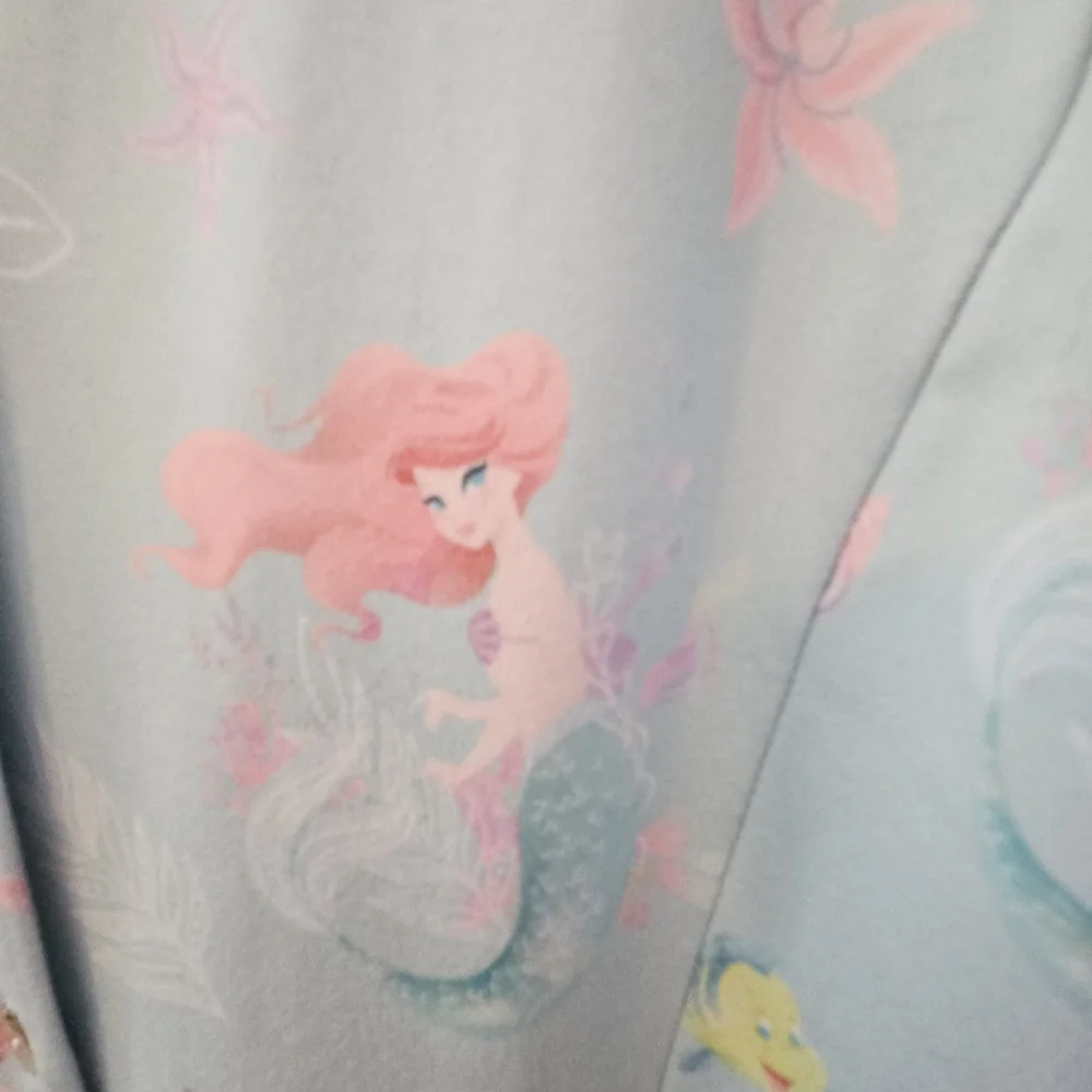 Light Blue Little Mermaid Button-Front Dress - Picture 5 of 7